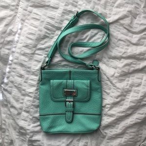 Nine West Aqua Blue Crossbody / Shoulder Bag